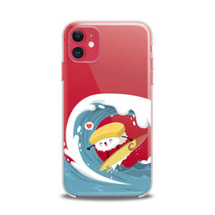 Lex Altern TPU Silicone iPhone Case Sushi Surfing