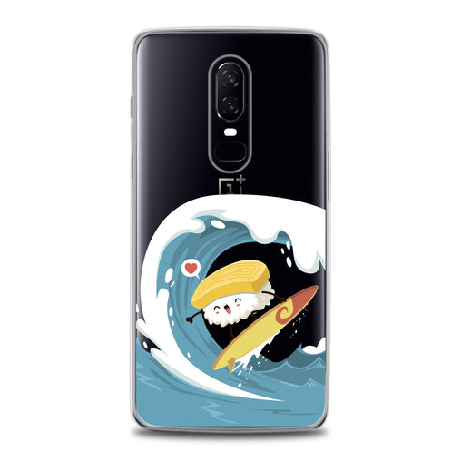 Lex Altern TPU Silicone OnePlus Case Sushi Surfing