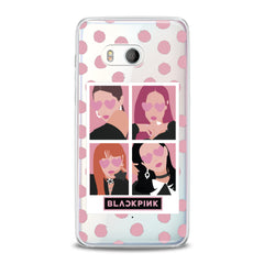 Lex Altern TPU Silicone HTC Case Black Pink Girls