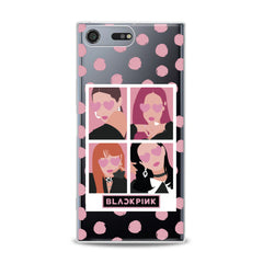 Lex Altern TPU Silicone Sony Xperia Case Black Pink Girls