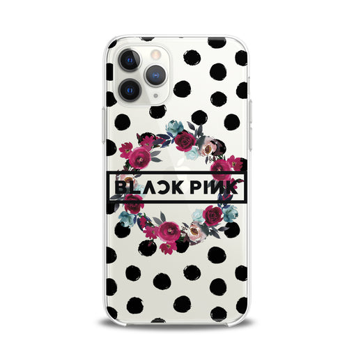 Lex Altern TPU Silicone iPhone Case Floral Black Pink