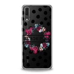 Lex Altern TPU Silicone Huawei Honor Case Floral Black Pink