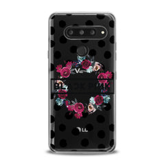 Lex Altern TPU Silicone LG Case Floral Black Pink
