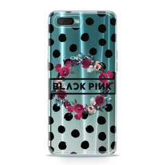 Lex Altern TPU Silicone Oppo Case Floral Black Pink