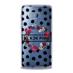 Lex Altern TPU Silicone HTC Case Floral Black Pink