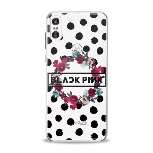 Lex Altern TPU Silicone Motorola Case Floral Black Pink