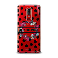 Lex Altern TPU Silicone OnePlus Case Floral Black Pink
