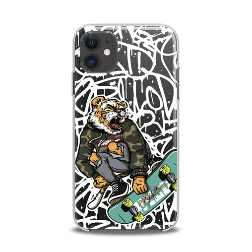 Lex Altern TPU Silicone iPhone Case Tiger Skate