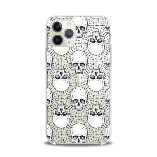 Lex Altern TPU Silicone iPhone Case White Skulls