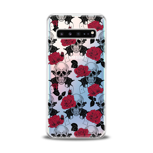 Lex Altern TPU Silicone Samsung Galaxy Case Floral Skeleton