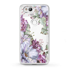 Lex Altern TPU Silicone Google Pixel Case Violet Flowers