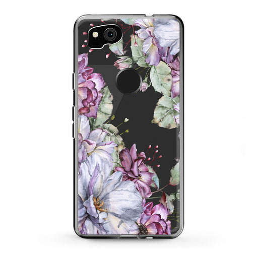Lex Altern Google Pixel Case Violet Flowers