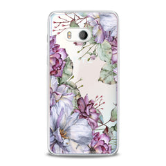 Lex Altern TPU Silicone HTC Case Violet Flowers