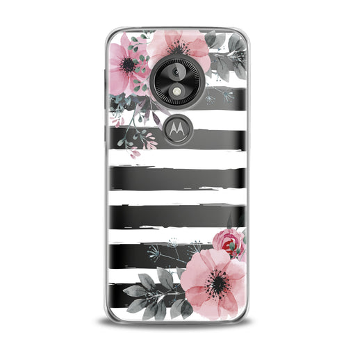Lex Altern Striped Floral Motorola Case