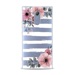 Lex Altern TPU Silicone Sony Xperia Case Striped Floral