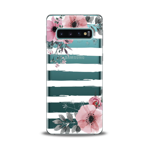 Lex Altern Striped Floral Samsung Galaxy Case