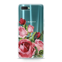 Lex Altern TPU Silicone Oppo Case Floral Red Roses