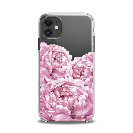 Lex Altern TPU Silicone iPhone Case Pink Peonies