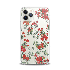 Lex Altern TPU Silicone iPhone Case Red Wildflower