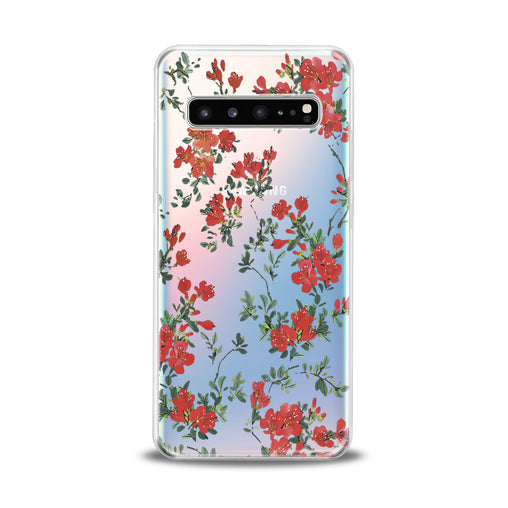 Lex Altern Red Wildflower Samsung Galaxy Case