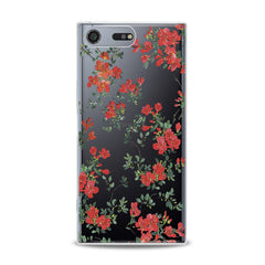 Lex Altern TPU Silicone Sony Xperia Case Red Wildflower