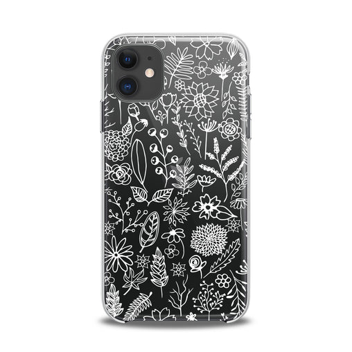 Lex Altern TPU Silicone iPhone Case White Floral Pattern
