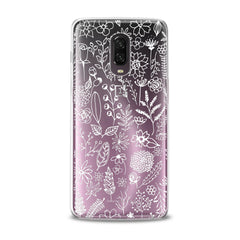 Lex Altern TPU Silicone Phone Case White Floral Pattern