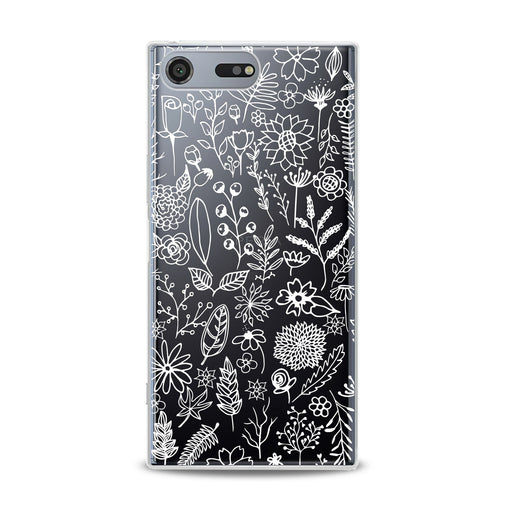 Lex Altern White Floral Pattern Sony Xperia Case