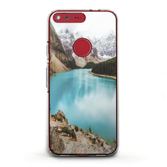 Lex Altern TPU Silicone Google Pixel Case Painted Mountains