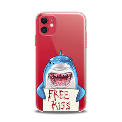 Lex Altern TPU Silicone iPhone Case Shark Free Kisses