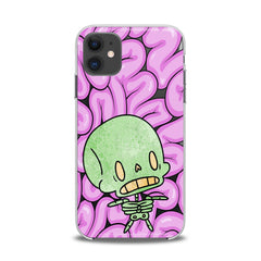 Lex Altern TPU Silicone iPhone Case Green Cute Skeleton