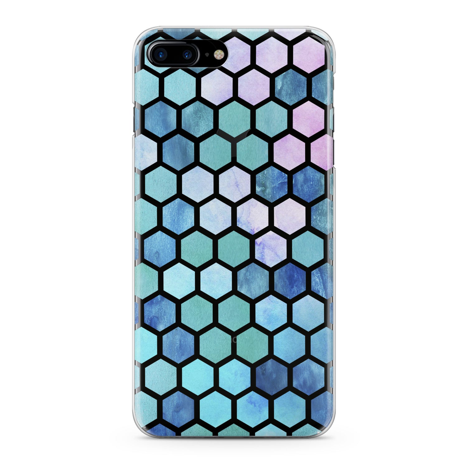 Lex Altern Blue Honeycomb Phone Case for your iPhone & Android phone.