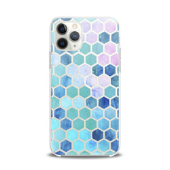 Lex Altern TPU Silicone iPhone Case Blue Honeycomb