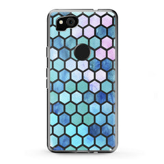 Lex Altern Google Pixel Case Blue Honeycomb