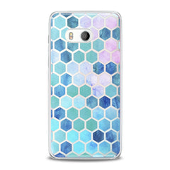 Lex Altern TPU Silicone HTC Case Blue Honeycomb