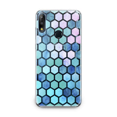 Lex Altern TPU Silicone Asus Zenfone Case Blue Honeycomb