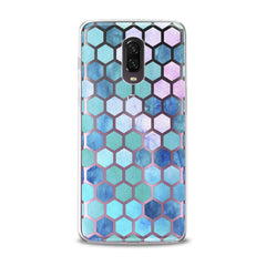 Lex Altern TPU Silicone Phone Case Blue Honeycomb