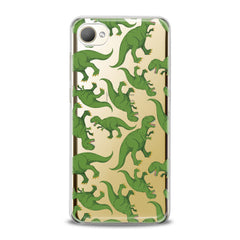 Lex Altern TPU Silicone HTC Case Green Dinosaurs