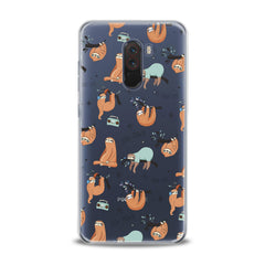 Lex Altern TPU Silicone Xiaomi Redmi Mi Case Sleepy Orange Sloths