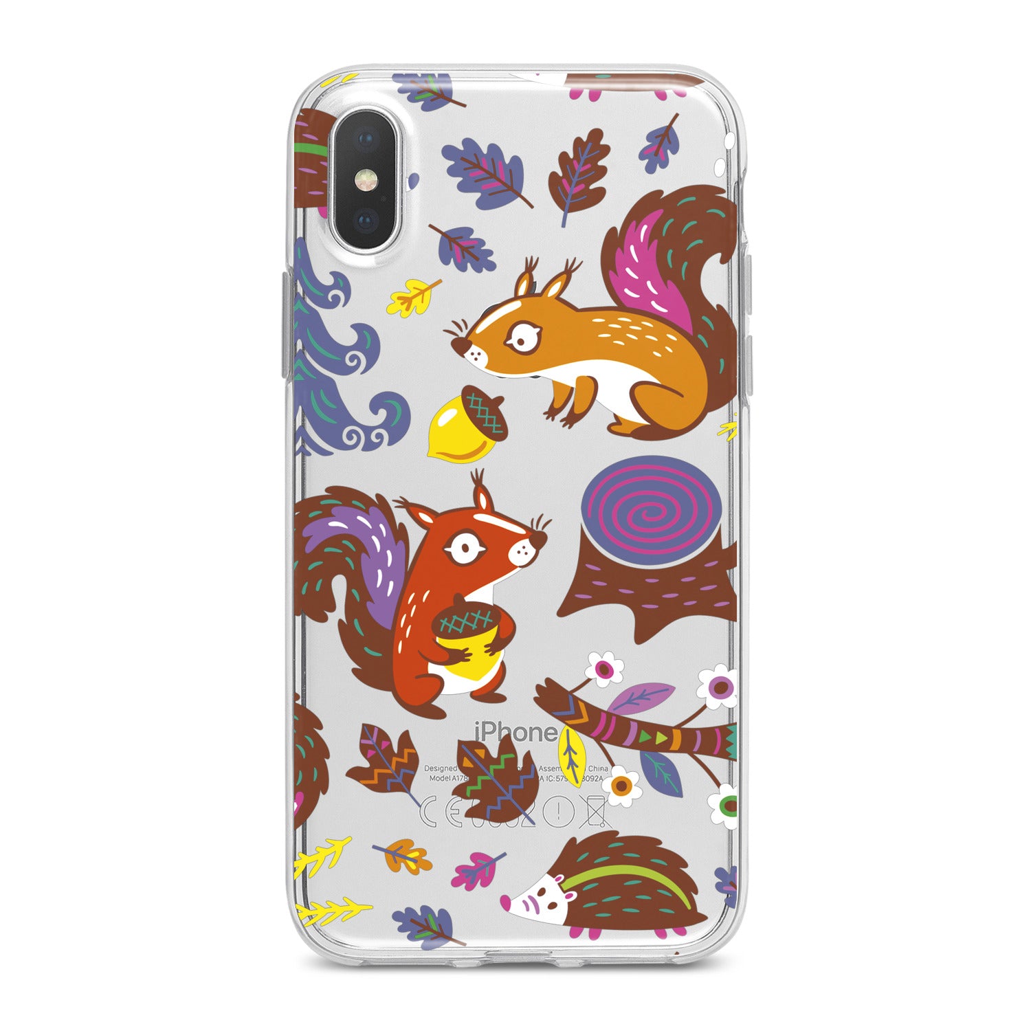 Lex Altern Squirrel Hedgehog Friends Phone Case for your iPhone & Android phone.