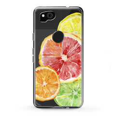 Lex Altern TPU Silicone Google Pixel Case Colored Citruses