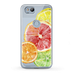 Lex Altern TPU Silicone Google Pixel Case Colored Citruses