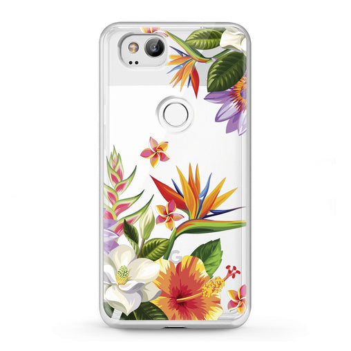 Lex Altern Google Pixel Case Colorful Flowers Art