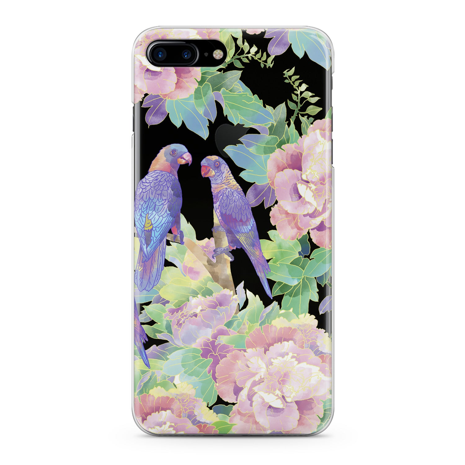 Lex Altern Purple Parrots Phone Case for your iPhone & Android phone.