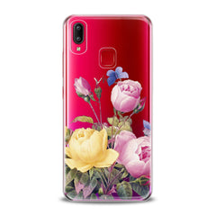 Lex Altern TPU Silicone VIVO Case Pink Roses Flower