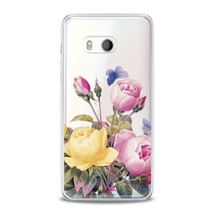 Lex Altern TPU Silicone HTC Case Pink Roses Flower