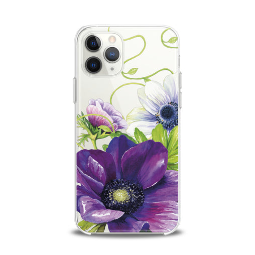Lex Altern TPU Silicone iPhone Case Purple Flower