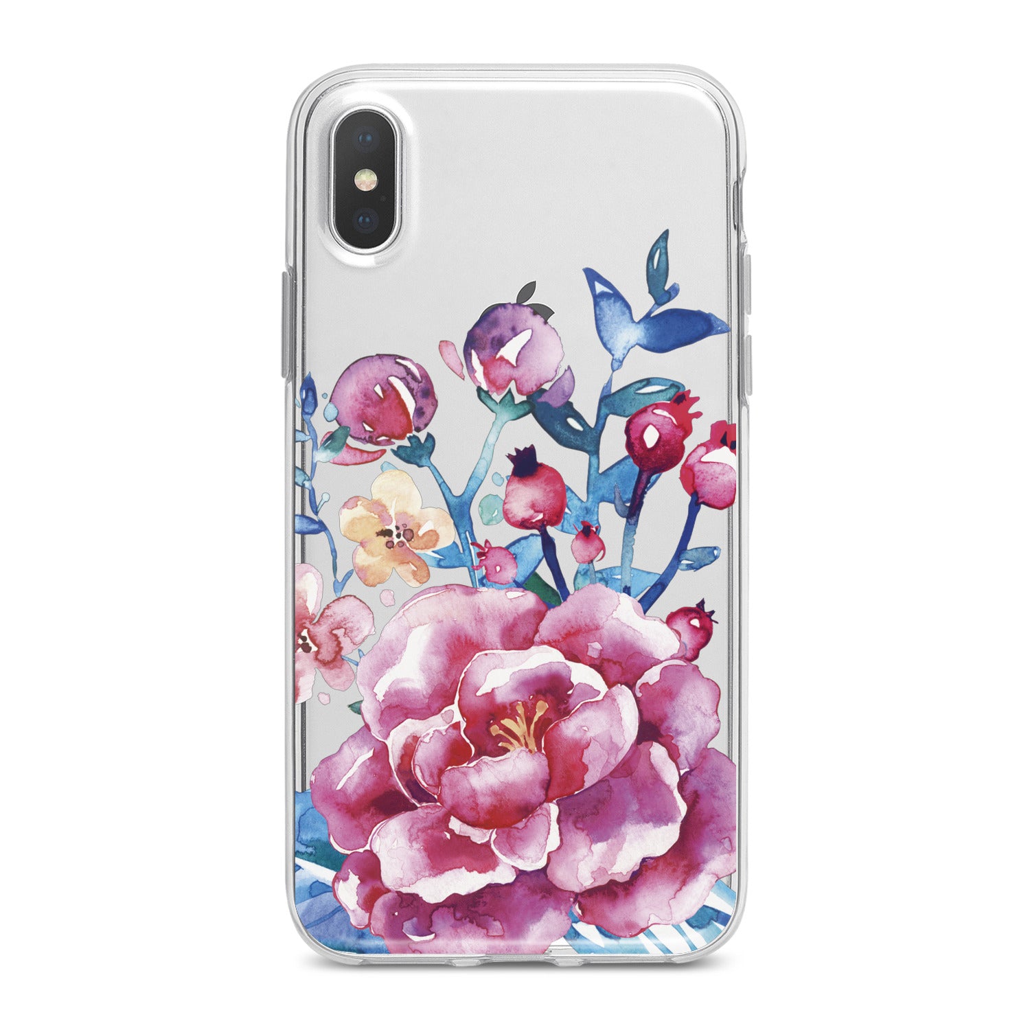 Lex Altern Bright Pink Peonies Phone Case for your iPhone & Android phone.