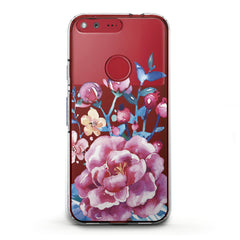 Lex Altern TPU Silicone Phone Case Bright Pink Peonies
