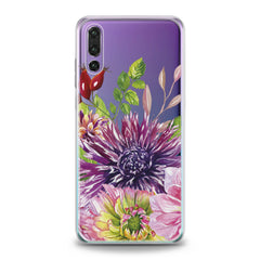 Lex Altern Purple Сhrysanthemum Huawei Honor Case